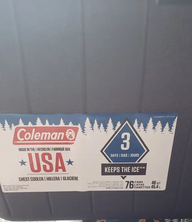 Cooler: coleman, 48 quarts/45.4 L in Fishing, Camping & Outdoors in Mississauga / Peel Region - Image 5