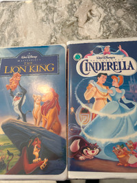 Walt Disney’s Cinderella , Lion King VHS in mint shape