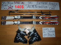Ensembles kit de ski alpin et twin tip 130 140 cm