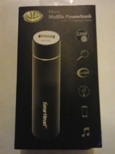 Gear Head 2200 mAh portable micro Powerbank L-ion, View more