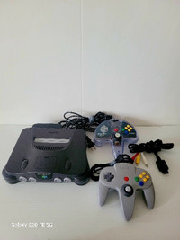 Nintendo 64 Game  Console & 2X Controllers 