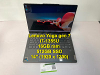 Lenovo Yoga gen 7, intel i7-1355U,
