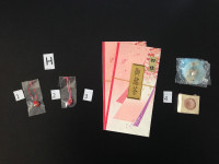 H) Kimono Key Holder Japanese Envelope Tea Candle