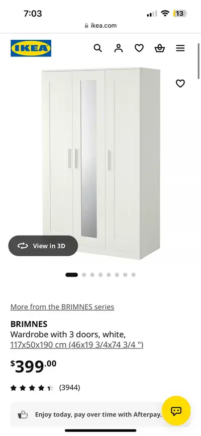 (PRICE DROP) IKEA wardrobe dresser - EXCELLENT condition, View more