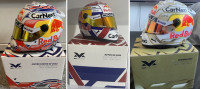 2022 Max Verstappen 1/2 scale Schuberth helmets w/tear off "READ