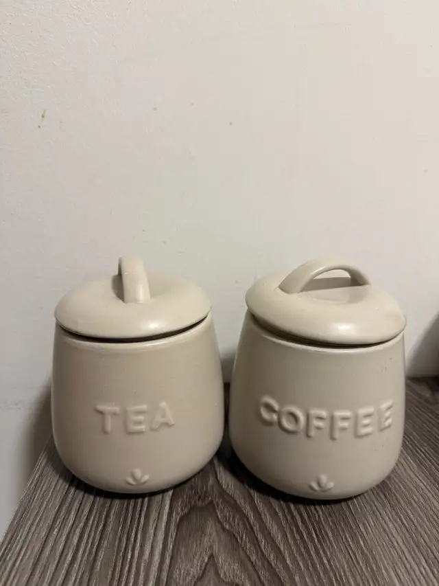 Ceramic Tea and Coffee Canisters