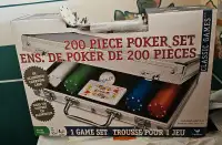 Brand New! Cardinal 200 Piece Poker Set in Aluminum Case