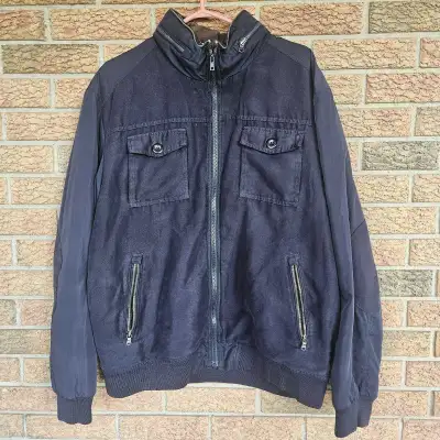 Tommy Hilfiger Jacket Mens XXL Navy Blue Full Zip Lined , View more