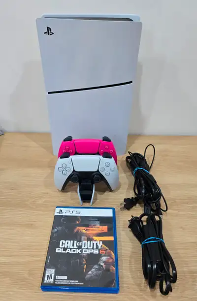 PS5 Slim Disc  + Extra Controller + Charging Station + COD: BO6, View more