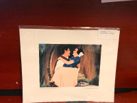 Disney Art 14 by 11  Print Snow White & Prince
