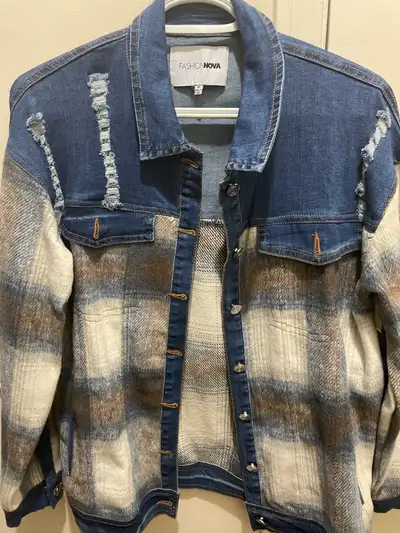 Brand new denim jacket , View more