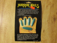Vintage Halloween Costume Prop HORROR NAILS Thinkway Toys