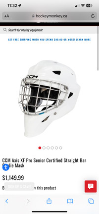 CCM Senior Axis XF Hockey Goalie Mask Medium