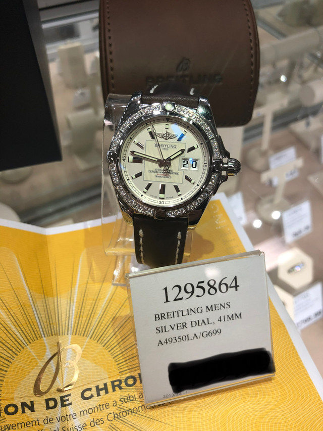 Breitling Galactic 41 Diamonds Men's Watch A49350LA/G699-431X in Jewellery & Watches in Hamilton - Image 4