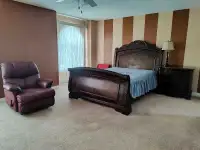 One furnished on suite bedroom in a nice house for rent