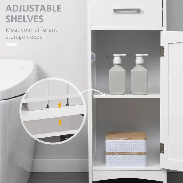 Tall Bathroom Storage Cabinet, Slim Bathroom Cabinet with 3 Tier in Storage & Organization in Markham / York Region - Image 4