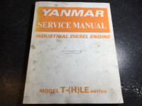Yanmar Model T-LE HLE Diesel Engine Service Manual 2 & 3 Cyl