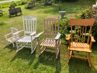 Rocking chairs various sizes