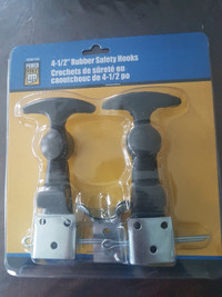 New 1 Pair Rubber Hold Down Safety Hooks