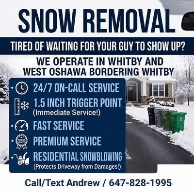 Snow Removal / Whitby & Oshawa, View more