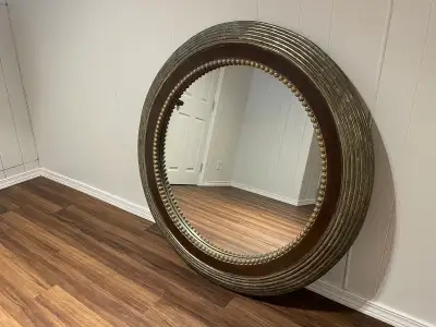 Large round decorative mirror, View more