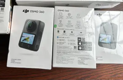 I'm selling a sealed DJI Osmo 360 action camera that captures stunning 360-degree footage with its a...