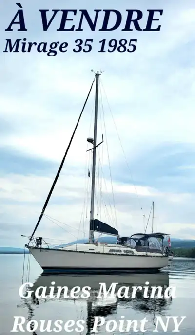 You'll find the complete description in English further down in this ad. Mirage 35 1985 - Prêt à nav...