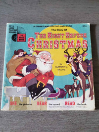 Vintage (1970) The Night Before Christmas Read-along Book