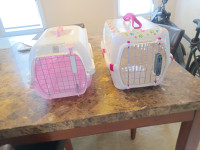 Two small pet carriers
