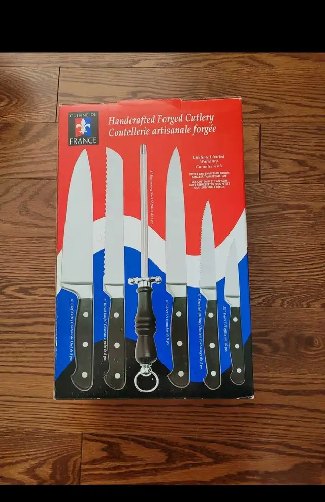 Cuisine De France Handcrafted Forged 14 Pc Cutlery Set in Kitchen & Dining Wares in City of Toronto - Image 3