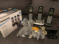 Panasonic Home Phone System 3 Phone With Digital Cordless Answer