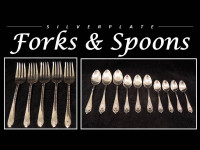 SILVERPLATE FORKS and SPOONS