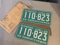 Saskatchewan License Plate 1965