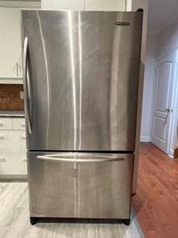 36” stainless steel fridge