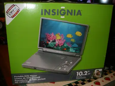 Insignia 10.2" Portable DVD Player w/remote control, View more