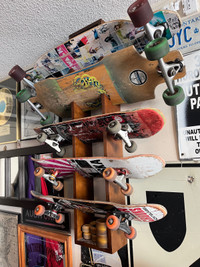 Skateboard and stand for sale