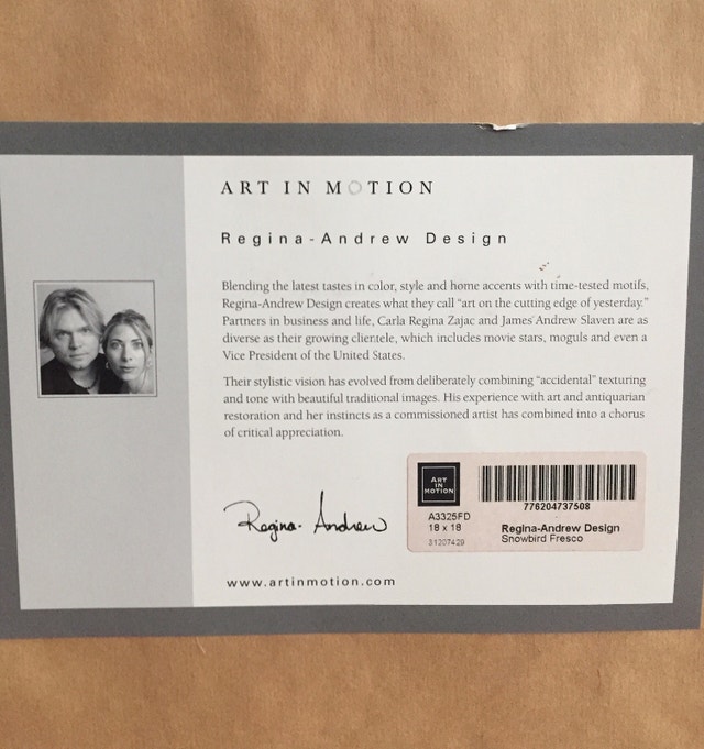 Limited Edition Regina Andrew Design Art in Motion prints ** Home