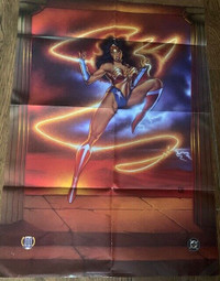 1995 Wonder Woman DC Comics Universe 34x22 Comic Book Promo Post