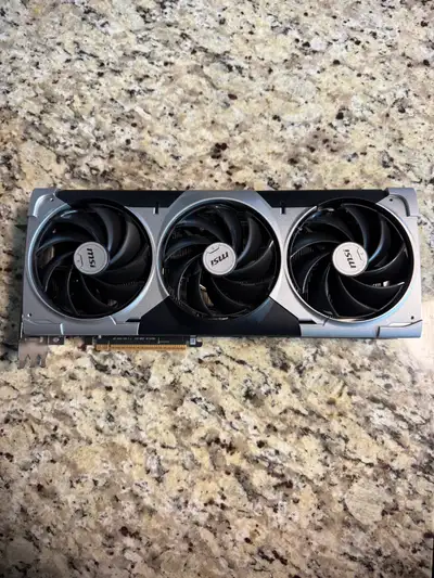 The graphics card comes with everything included, never overclocked, card was used for ai and some v...