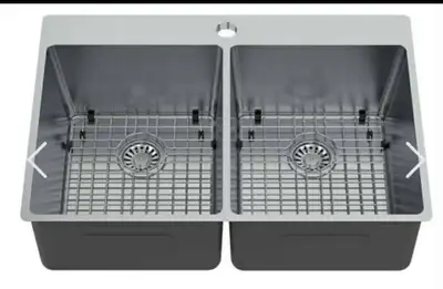 évier cuisine double sur plan ou sous plan , View more