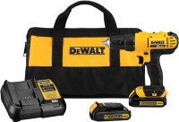 DEWALT COMPACT DRILL/DRIVER KIT DCD771C2XB $120