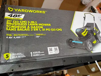 Selling a brand new Yardworks 48V 3-in-1 Push Lawn Mower, still in the box. It was won in a contest...
