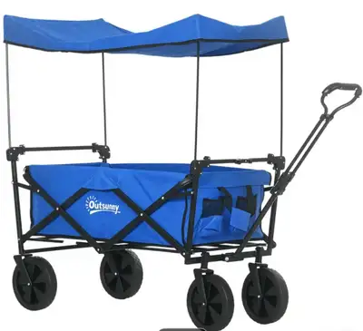 large foldable wagon with removable canopy, View more