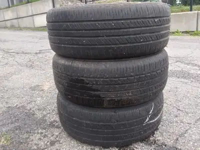 3 pneus été tres bonne condition 205/55/r16