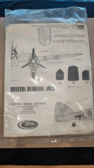 Contrail Bristol Beaufort Mk.1 Vacform Model Airplane, View more