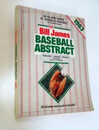 1983 baseball abstract BILL JAMES 1st edition BASEBALL BIBLE