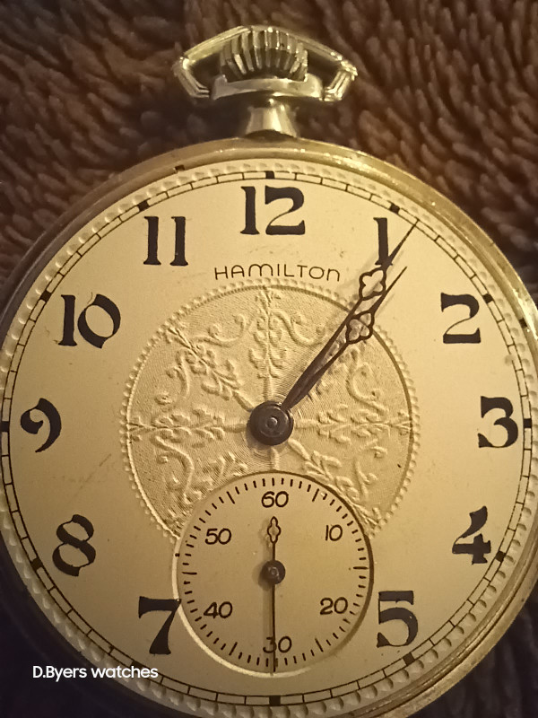HAMILTON antique White Gold Pocket watch in Jewellery & Watches in Belleville