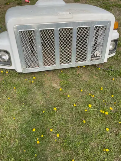 This is a used hood from a 1994 International 2600 series truck. It's in fair condition, as you can...