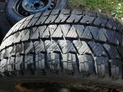 Bridgestone (Blizzak) 205/55/R16 91H. bolt pattern 5x108 suitable for many makes of car. Were used o...