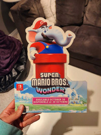 Super Mario Bros Wonder standee for trade